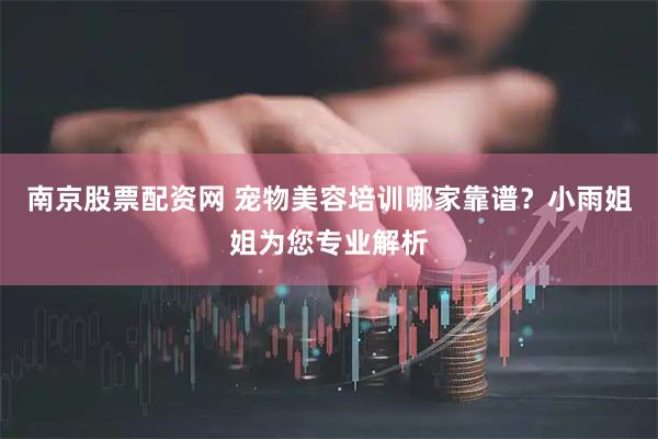 南京股票配资网 宠物美容培训哪家靠谱?小雨姐姐为您专业解析